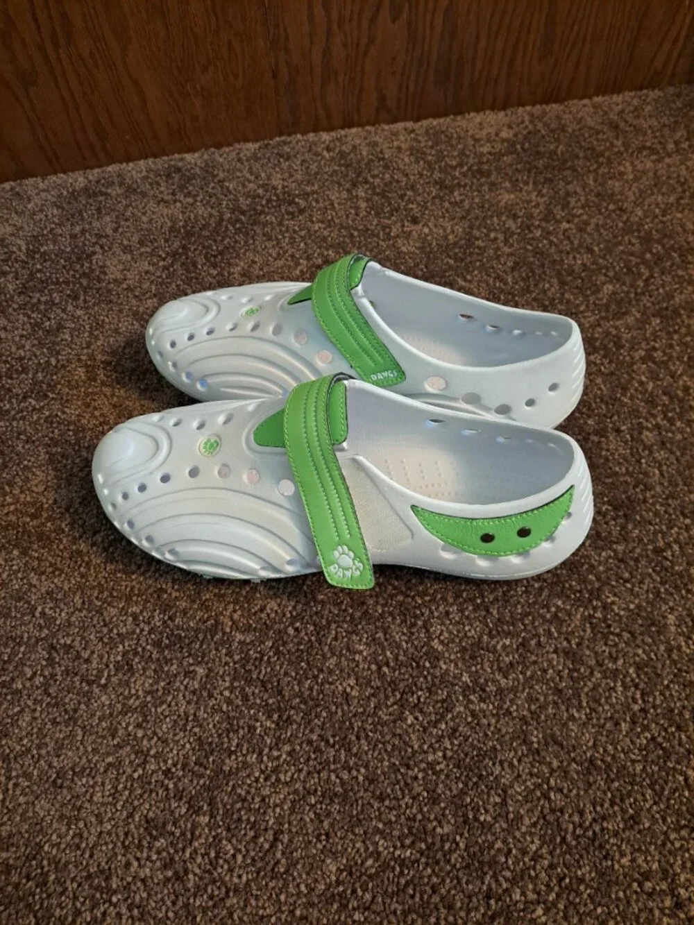 NWT Dawgs Golf Spirit Shoes - Womens White/Lime Green